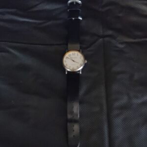 Classic Black Leather Men's Watch